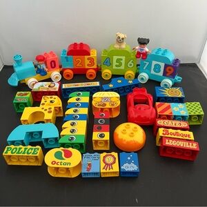 Lego Duplo Number Train  People Bricks Lot